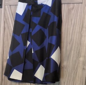 Lane Bryant Black and Blue A-Line Skirt